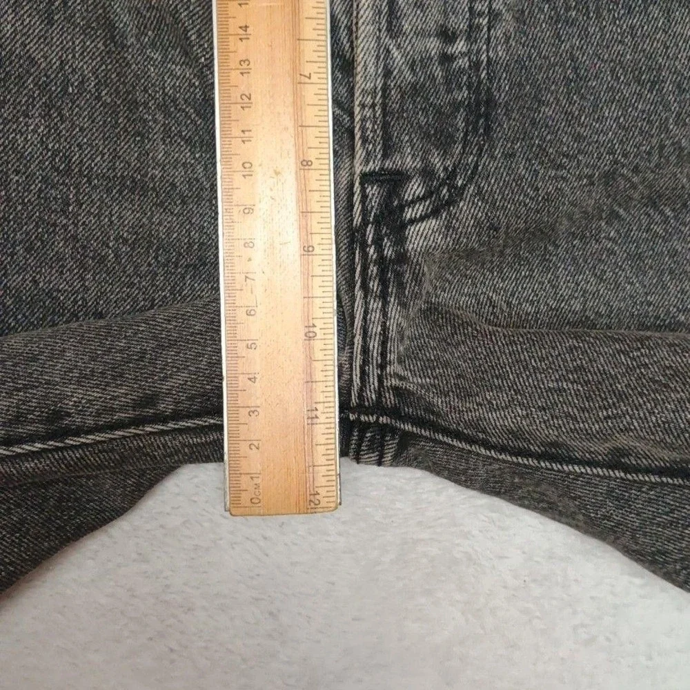 Levis 501 93 Jeans Mens 32x34 Gray Straight Acid Wash Classic Denim Button Fly